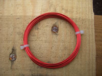 4 Metre Coil 1mm Vivid Red Coloured Copper Wire Coil