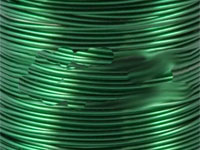 175 Metres 0.2mm 3004 Vivid Green Coloured Copper Wire