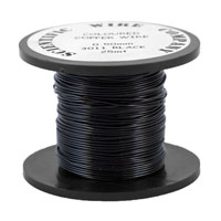 25 Metres 0.5mm 3011 Black Coloured Copper Craft Wire