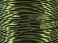 50cm 0.2mm LEAF GREEN Purl Wire