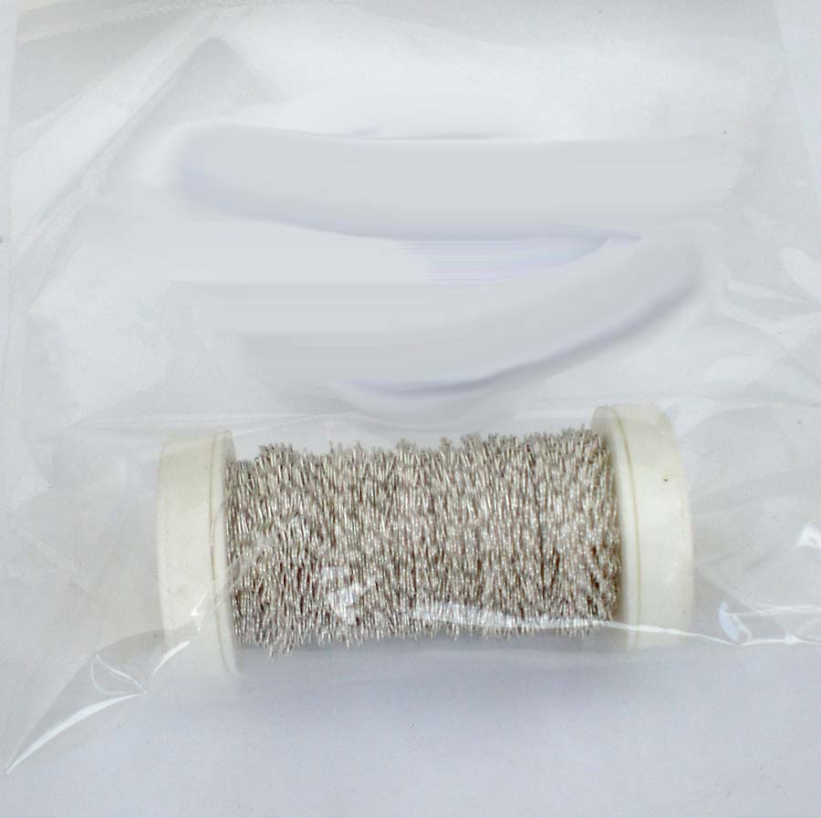 25 Metres 0.315mm Silver Plated Copper CRINKLE Wire