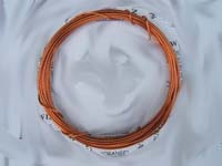 4 Metre Coil 1mm ORANGE Coloured Copper Wire