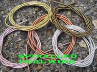 5 Metres Perl Wire 1 of each Type 1.90mm SILV/ROSE/COPP/VBrass/Gilt