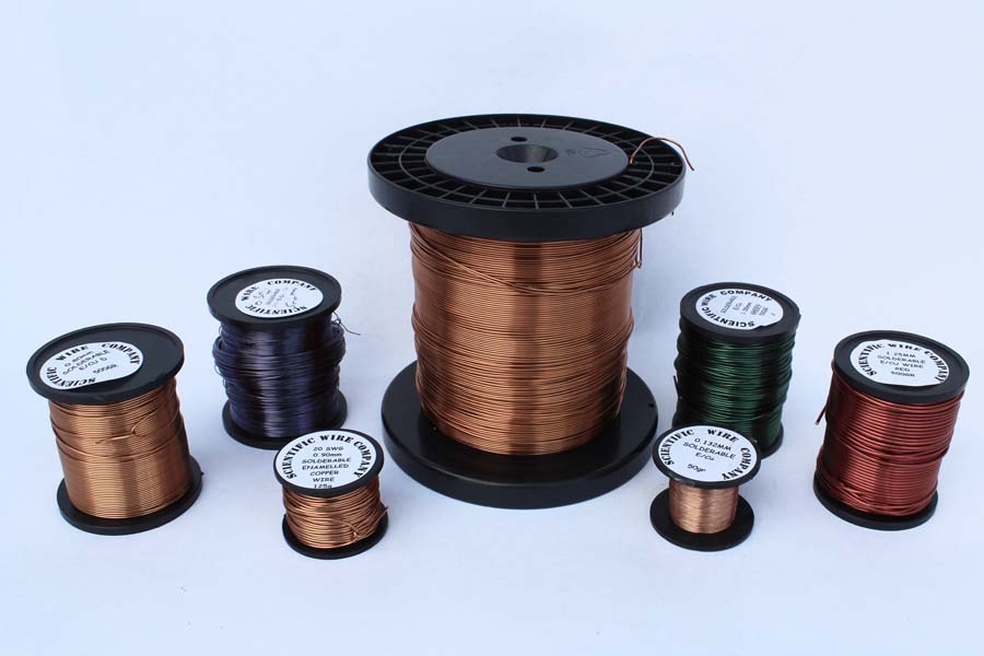 1000 Metres 0.025mm Solderable Enamelled Copper Wire 