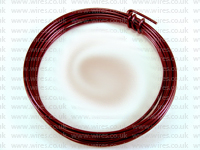3 Metre Coil 2mm WINE Colour Aluminium Craft Wire