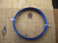 4 Metre Coil 1mm BLUE Coloured Copper Wire