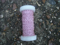 25 Metres 0.315mm PINK Coloured Copper CRINKLE Wire