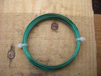 4 Metre Coil 1mm DARK GREEN Coloured Copper Wire