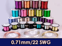 Coloured COPPER Craft Wire - 0.71mm