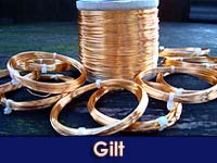 500g Reel 0.1mm Gilt Covered Copper Wire