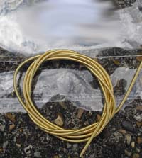 1 Metre 1.9mm Diameter Perl Wire Gilt Coloured Copper