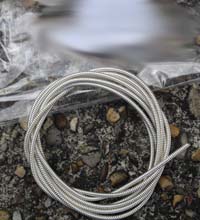 1 Metre 1.9mm Diameter Perl Wire Silver Plated