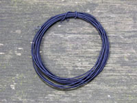 4 Metre Coil 0.9mm DARK BLUE SILK Covered ALUMINIUM Wire