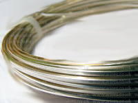 6 Metres 0.8mm Square Silver Plated Copper Wire