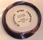 15 Metre Coil 0.5mm 3001 Dark Blue Copper Craft Wire