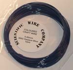 15 Metre Coil 0.5mm 3002 Opaque Blue Copper Craft Wire