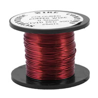 25 Metres 0.5mm 3003 Vivid Red Coloured Copper Craft Wire