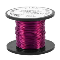 25 Metres 0.5mm 3007 Bright Violet Coloured Copper Craft Wire