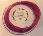 15 Metre Coil 0.5mm 3008 Opaque Purple Copper Craft Wire
