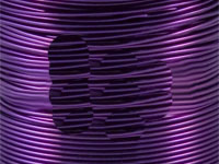 1 Metre 85mm Wide 0.2mm Medium Knitted DARK PURPLE Copper Wire