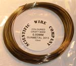 15 Metre Coil 0.5mm 3013 Gunmetal Copper Craft Wire