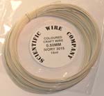 15 Metre Coil 0.5mm 3015 Ivory Craft Wire