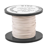 25 Metres 0.5mm 3015 Ivory Coloured Craft Wire