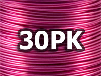 50g 0.1mm 30PK Pink Coloured Copper Wire