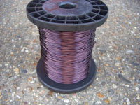 1kg Reel 1mm PLUM Coloured Copper Wire