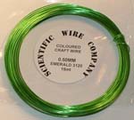 15 Metre Coil 0.5mm 3120 Supa Emerald Craft Wire