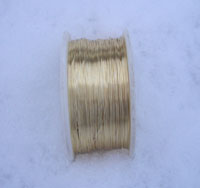 5 X 125 Metres 0.2mm 3121 Supa Champagne Coloured Craft Wire ON BOBBINS