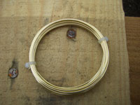 4 Metre Coil 1mm Champagne Coloured Copper Wire