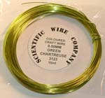 15 Metre Coil 0.5mm 3123 Supa Green Chartreuse Craft Wire