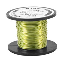 25 Metres 0.5mm 3123 Supa Green Chartreuse Coloured Craft Wire