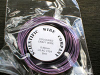 5 Metre Coil 0.9mm 3124 Supa Lilac Craft Wire