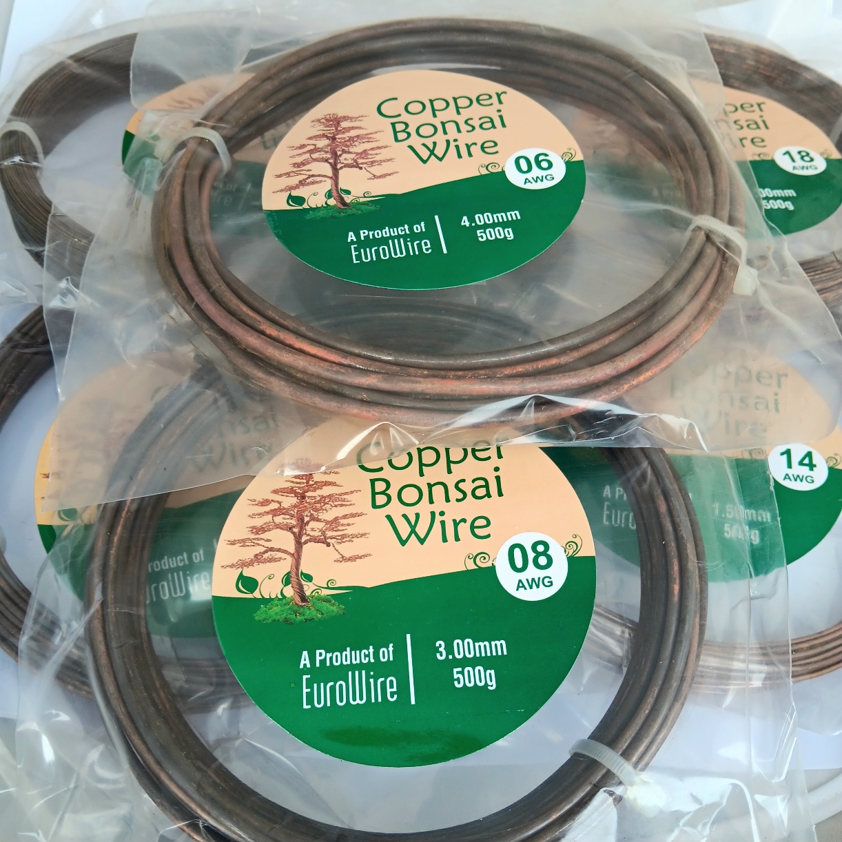 1.5mm SOFT BONSAI TRAINING COPPER WIRE 500grams