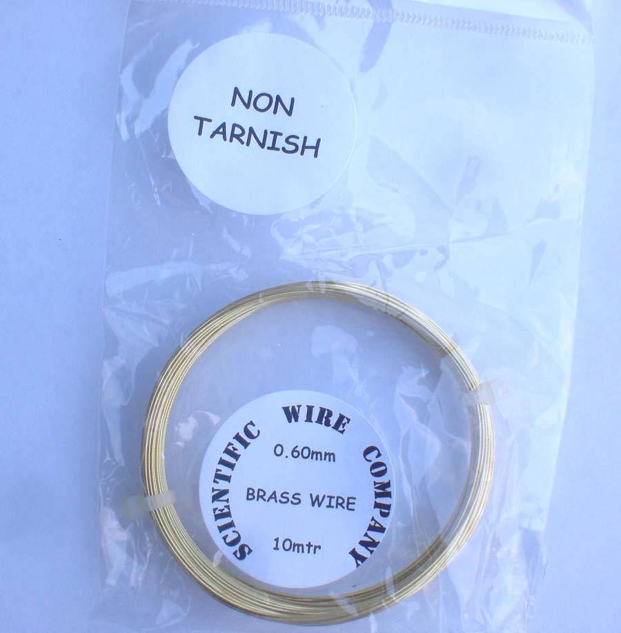 10 Metre Coil 0.6mm NON TARNISH Brass Wire