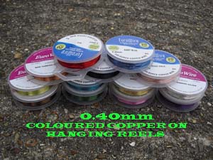 Coloured COPPER Craft Wire - 0.4mm