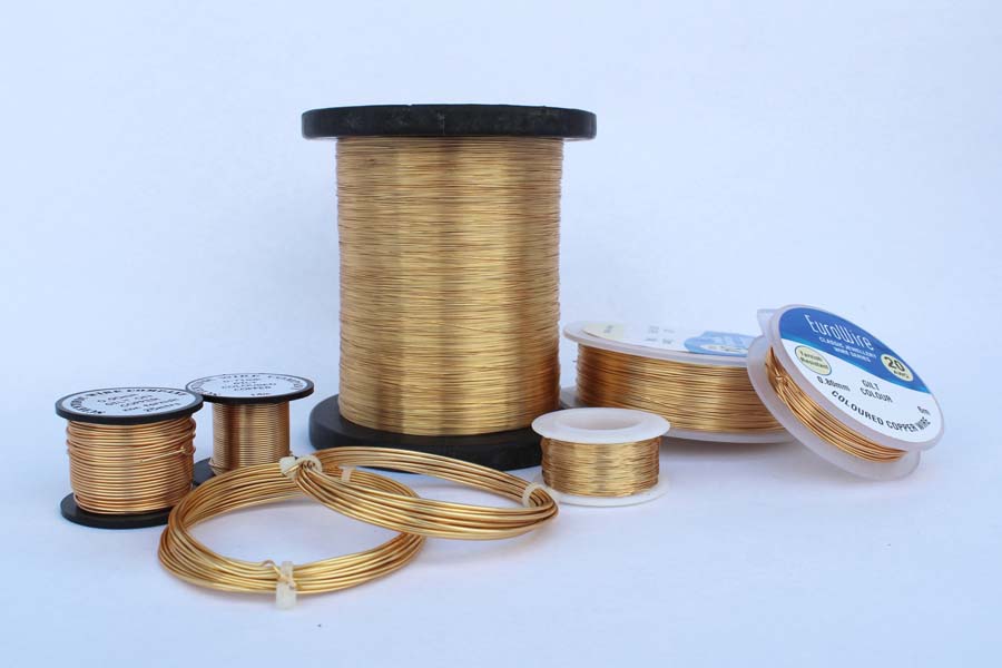 4 Metre Coil 1mm Gilt ON Copper Wire