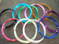 5x 3 Metre Coils 2mm Coloured ALUMINIUM Wire PACK