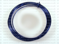3 Metre Coil 1.5mm ROYAL BLUE Colour Aluminium Craft Wire