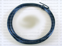 3 Metre Coil 1.5mm SAPHIRE BLUE Colour Aluminium Craft Wire