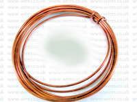 3 Metre Coil 1.5mm ORANGE Colour Aluminium Craft Wire