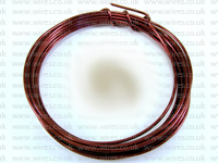 3 Metre Coil 1.5mm MAROON Colour Aluminium Craft Wire
