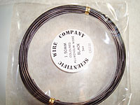 3 Metre Coil 1.5mm CA5110 Black Colour Aluminium Craft Wire