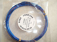 3 Metre Coil 1.5mm CA6510 Royal Blue Colour Aluminium Craft Wire