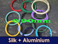 COLOURED SILK COVERED ALUMINIUM WIRE