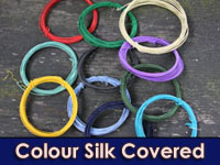COLOURED SILK COVERED WIRE ##NEW##