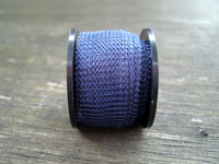 3 Metres 0.1mm 3001 Dark Blue Knitted Craft Wire (15mm Wide Tube)