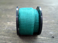 3 Metres 0.1mm 3004 Vivid Green Knitted Craft Wire (15mm Wide Tube)